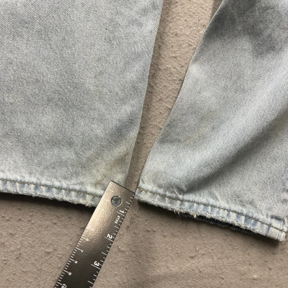 Levis 550 Relaxed Fit Light Wash Blue Denim Jeans Mens 32x30 100 Cotton